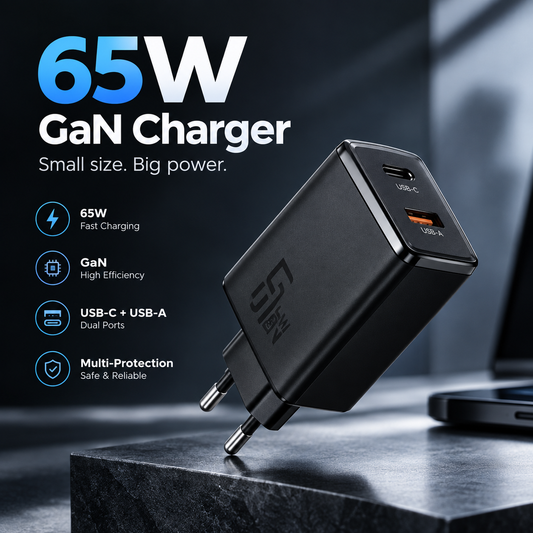 65W USB-C GaN Fast Charger