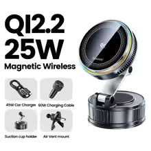 Magnetic Wireless Car Charger & Phone Mount