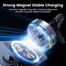 Magnetic Wireless Car Charger & Phone Mount