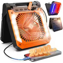 Solar Camping Fan + LED Lantern