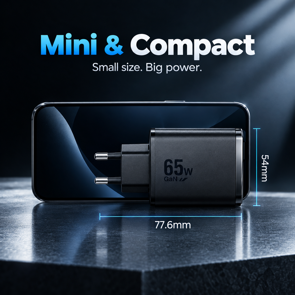 65W USB-C GaN Fast Charger